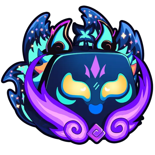 Galaxy Empyrean Kitsune limited item icon in Blox Fruits